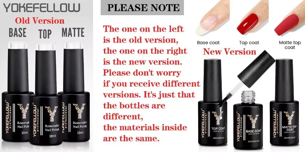 YOKEFELLOW 10ML Gel Nail Polish Sparkle Red Gel Polish Soak Off UV LED Gel Varnish 122 Colors Nail Art Manicure Gifts for Women