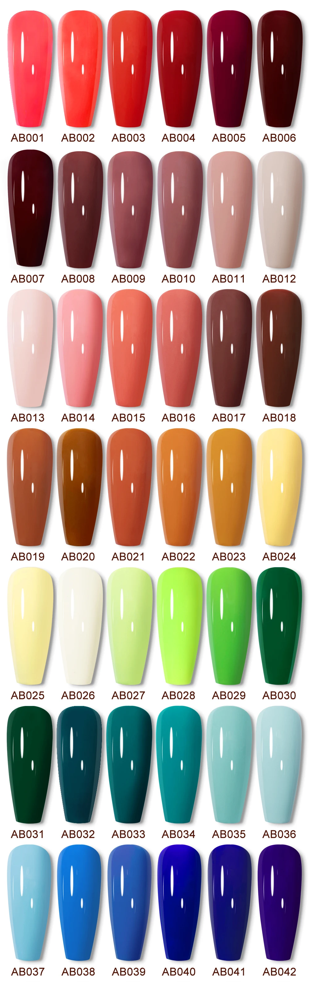 YOKEFELLOW 10ML Gel Nail Polish Sparkle Red Gel Polish Soak Off UV LED Gel Varnish 122 Colors Nail Art Manicure Gifts for Women