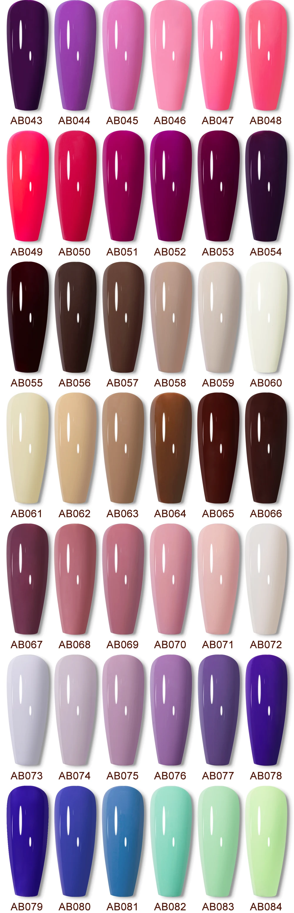 YOKEFELLOW 10ML Gel Nail Polish Sparkle Red Gel Polish Soak Off UV LED Gel Varnish 122 Colors Nail Art Manicure Gifts for Women