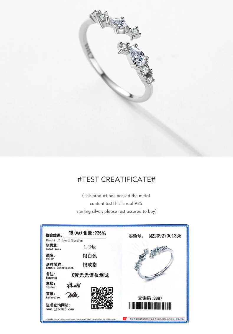 Modian New 925 Sterling Silver Minimalist Clear Zirconia Stackable Ring For Women Anniversary Wedding Band Simple Fine Jewelry