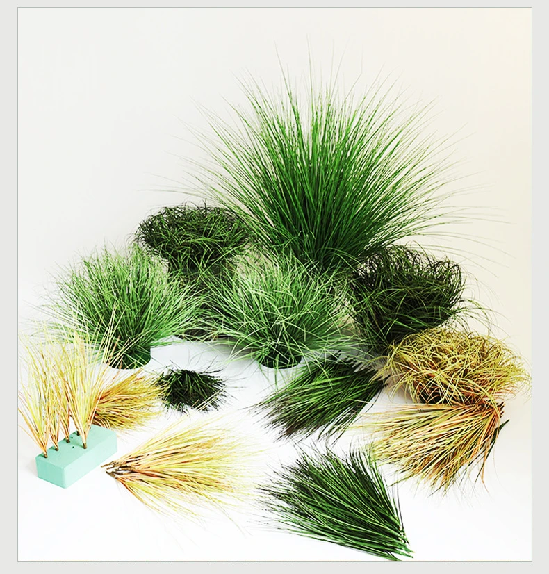 Fake Plant Simulated Onion Grass Diy Pseudograss Garden Decoration Plant Pot Fairy Garden Miniatures Home Decoration