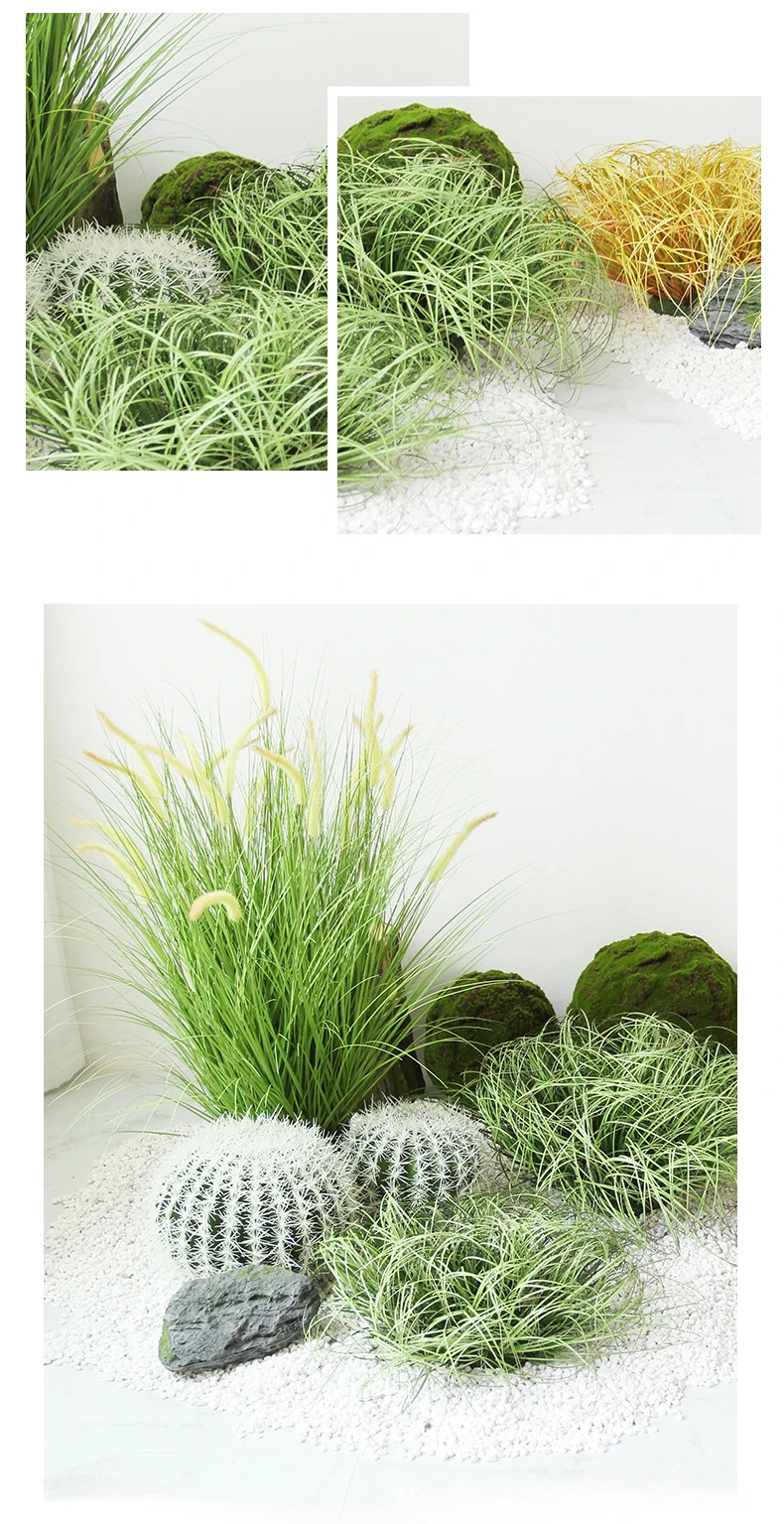 Fake Plant Simulated Onion Grass Diy Pseudograss Garden Decoration Plant Pot Fairy Garden Miniatures Home Decoration