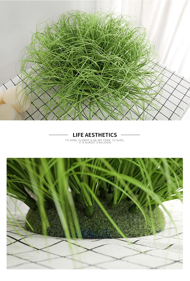 Fake Plant Simulated Onion Grass Diy Pseudograss Garden Decoration Plant Pot Fairy Garden Miniatures Home Decoration