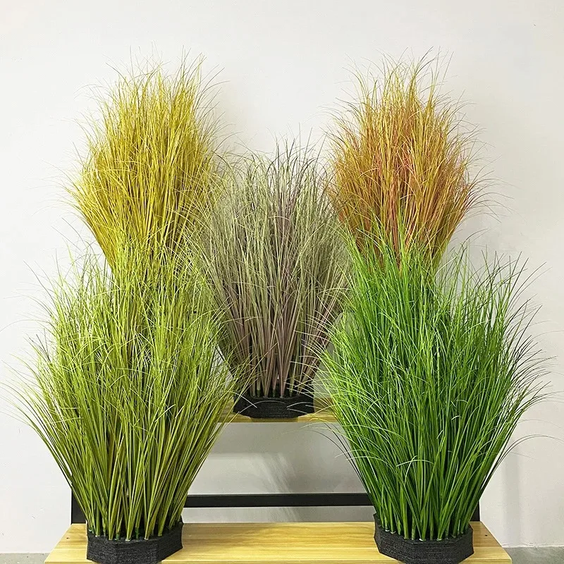 Fake Plant Simulated Onion Grass Diy Pseudograss Garden Decoration Plant Pot Fairy Garden Miniatures Home Decoration