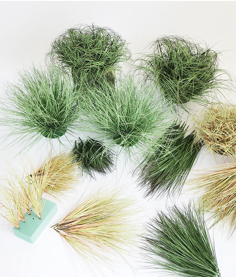 Fake Plant Simulated Onion Grass Diy Pseudograss Garden Decoration Plant Pot Fairy Garden Miniatures Home Decoration