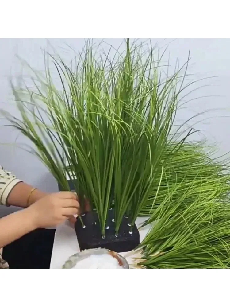 Fake Plant Simulated Onion Grass Diy Pseudograss Garden Decoration Plant Pot Fairy Garden Miniatures Home Decoration