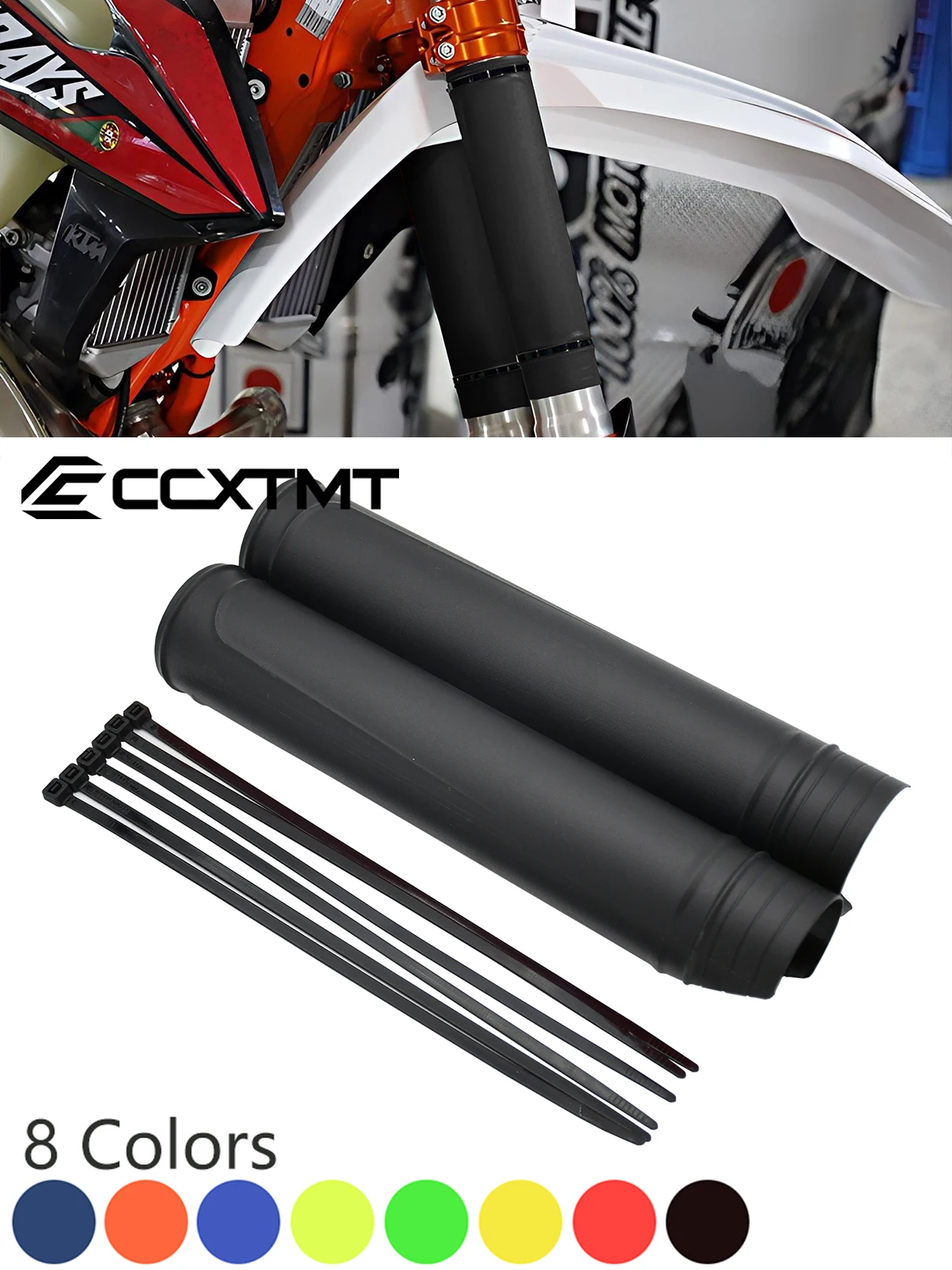 Motorcycle Universal Fork Guard Protector Covers For KTM EXC XCW XCF SXF SX XC EXCF 125-500 DUKE 390 690 790 890 990 1090 1190