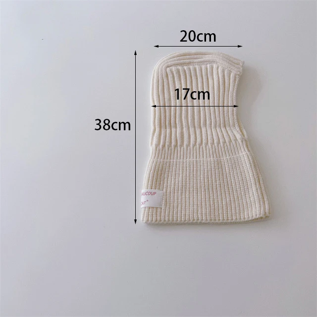 MILANCEL Baby Knitted Hooded Scarf Warm Solid Color One Piece Scarf and Caps for Infant Kids Accessories