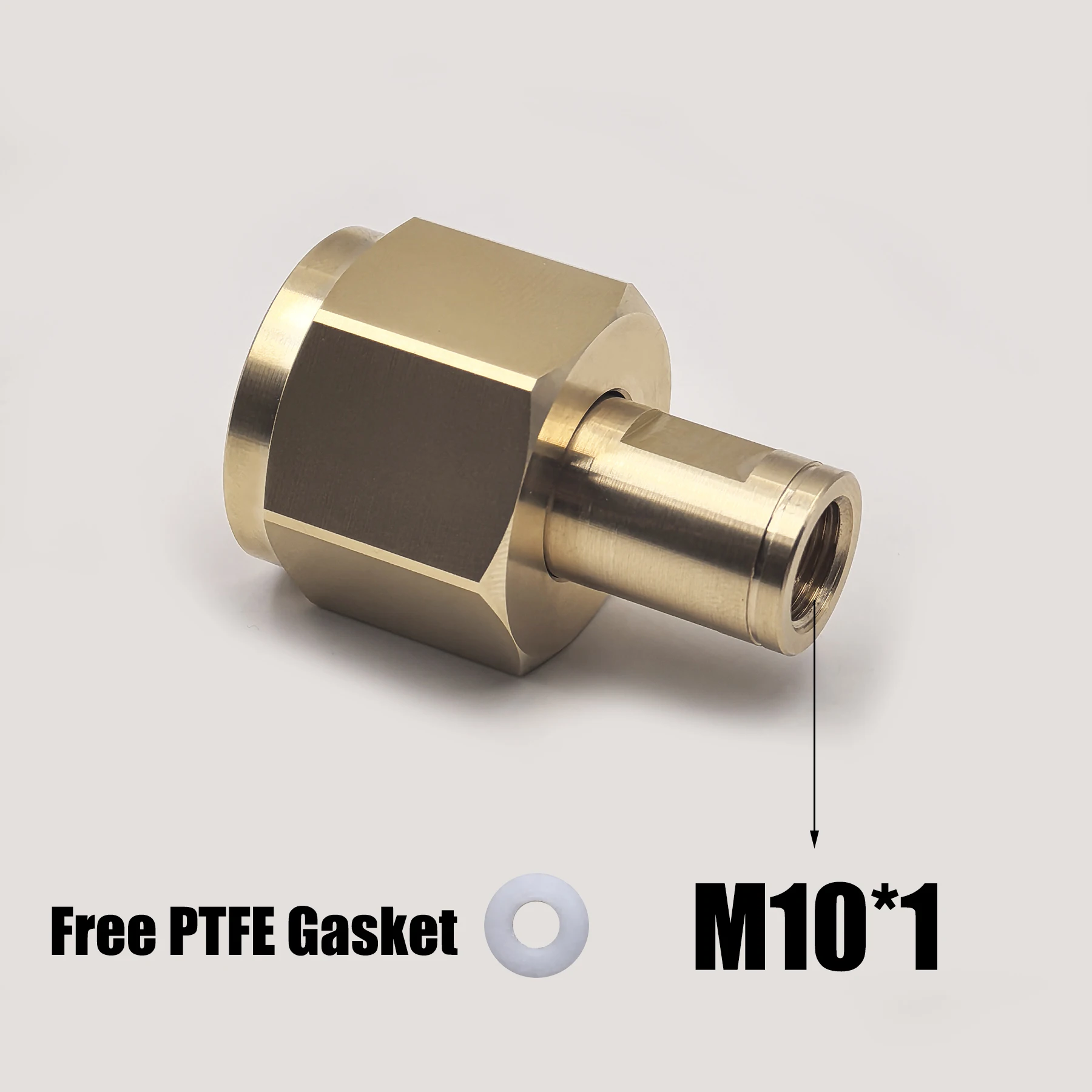 W21.8, G3/4, CGA320 Copper Connector Nut Washer Kit For CO2 High Pressure Air Tank Cylinder External Hose Adapter M10 Thread