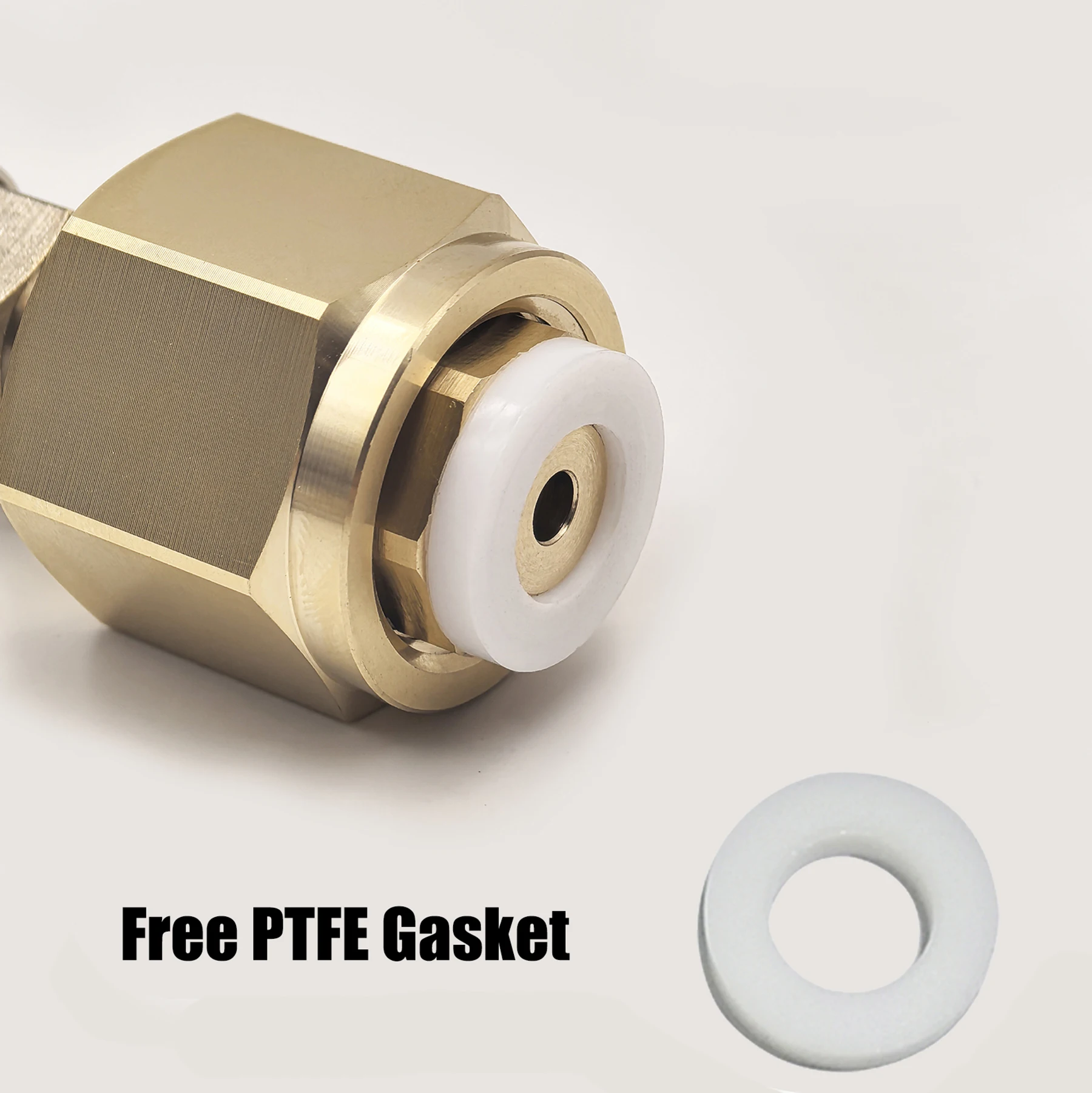 W21.8, G3/4, CGA320 Copper Connector Nut Washer Kit For CO2 High Pressure Air Tank Cylinder External Hose Adapter M10 Thread