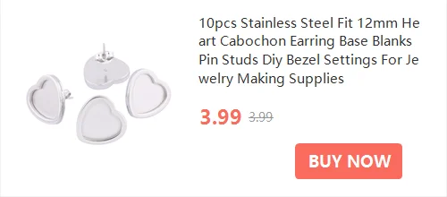 2pcs Stainless Steel 12mm 20mm Cabochon Pendant Base Setting Trays Diy Adjustable Chain Necklace Bezel Blanks For Jewelry Making
