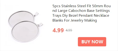 2pcs Stainless Steel 12mm 20mm Cabochon Pendant Base Setting Trays Diy Adjustable Chain Necklace Bezel Blanks For Jewelry Making