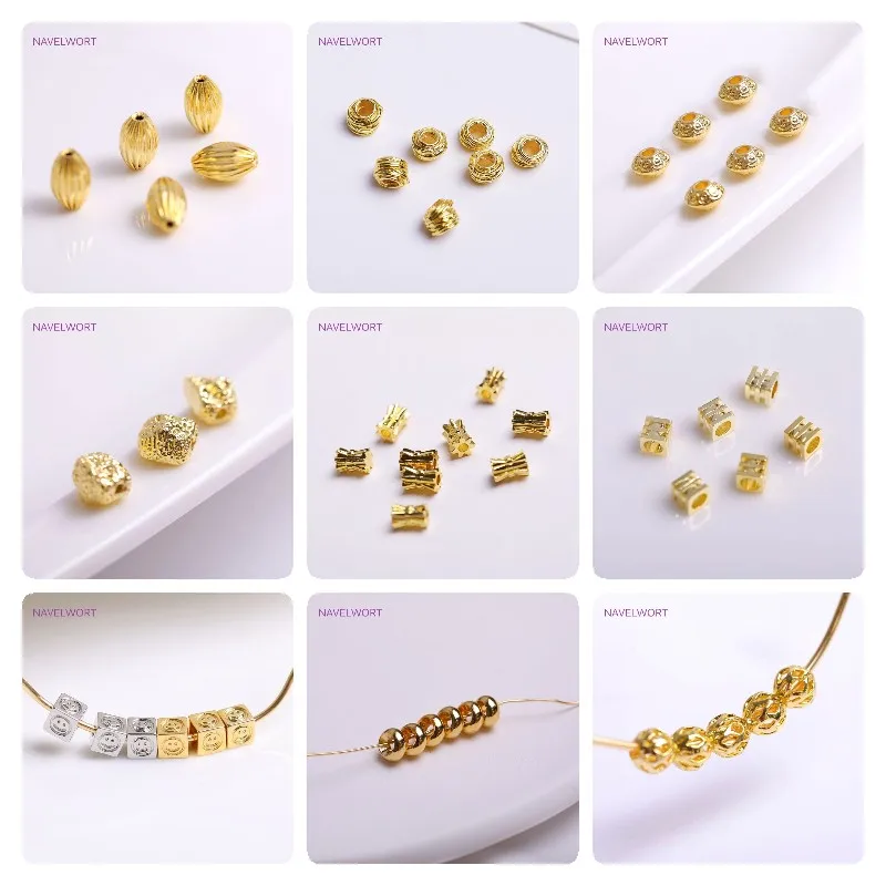 18K Gold Plated Sailor Clasps Connector For Necklace End Clasps Brass Metal Steering wheel clasps DIY Jewelry Making Accessory
