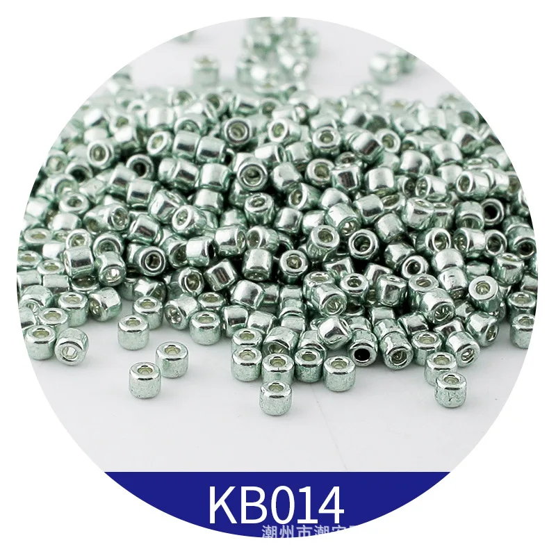 365pcs 2mm Japanese Metallic Bronze Cylindrical Glass Beads 10/0 Loose Spacer Seed Beads for Needlework Jewelry Making Sewing