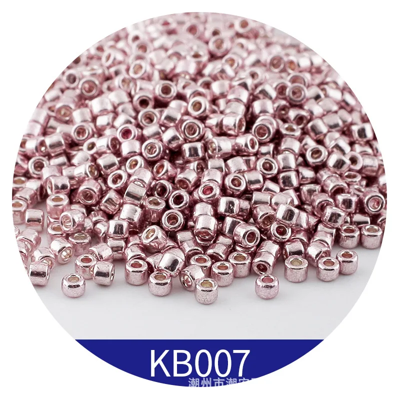 365pcs 2mm Japanese Metallic Bronze Cylindrical Glass Beads 10/0 Loose Spacer Seed Beads for Needlework Jewelry Making Sewing