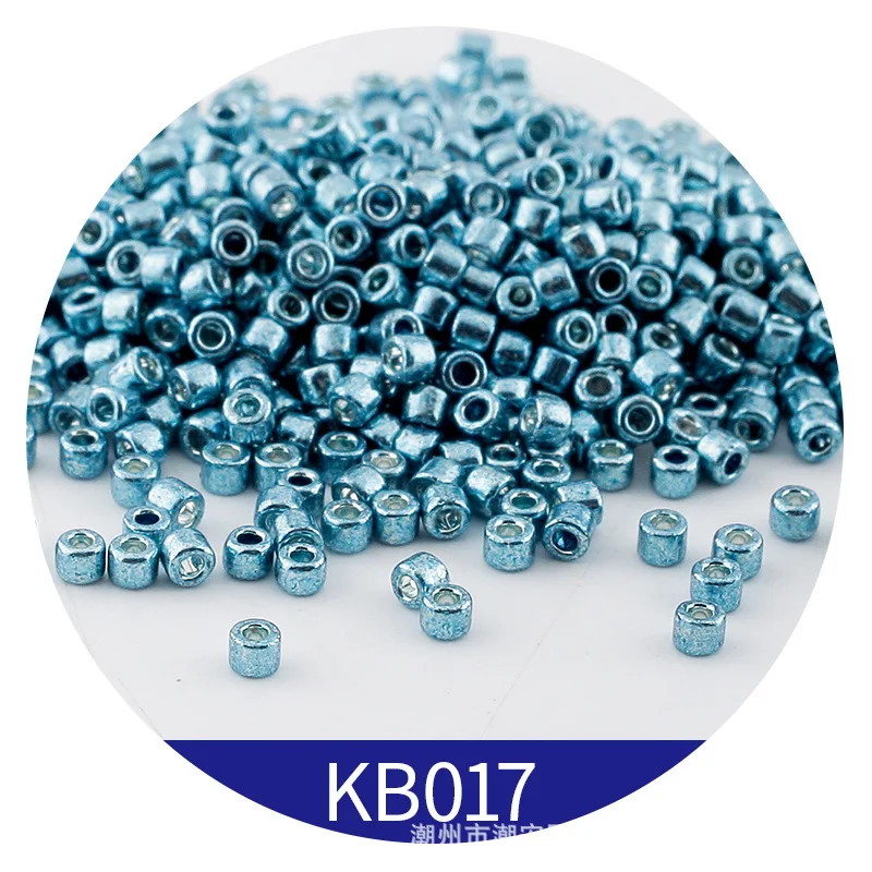365pcs 2mm Japanese Metallic Bronze Cylindrical Glass Beads 10/0 Loose Spacer Seed Beads for Needlework Jewelry Making Sewing