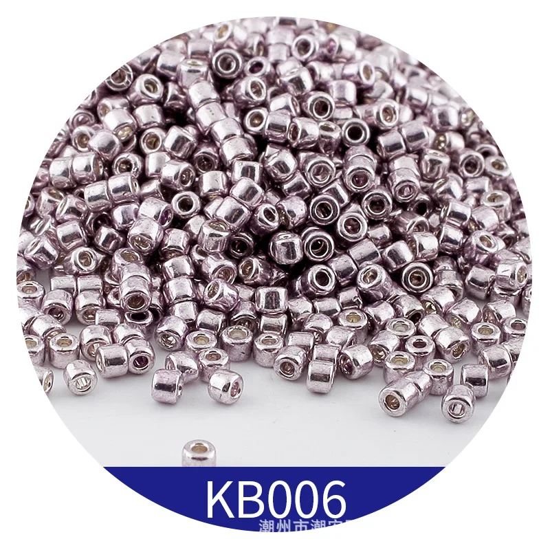 365pcs 2mm Japanese Metallic Bronze Cylindrical Glass Beads 10/0 Loose Spacer Seed Beads for Needlework Jewelry Making Sewing