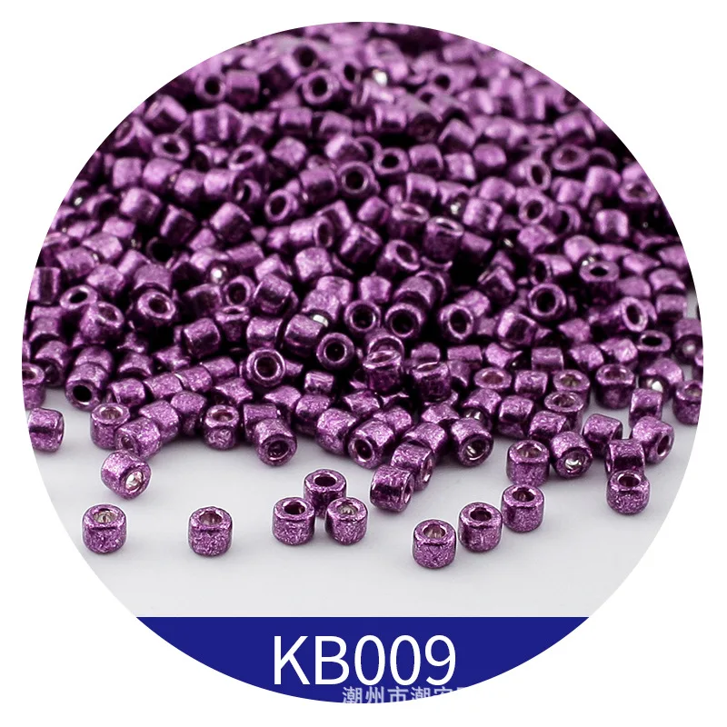 365pcs 2mm Japanese Metallic Bronze Cylindrical Glass Beads 10/0 Loose Spacer Seed Beads for Needlework Jewelry Making Sewing