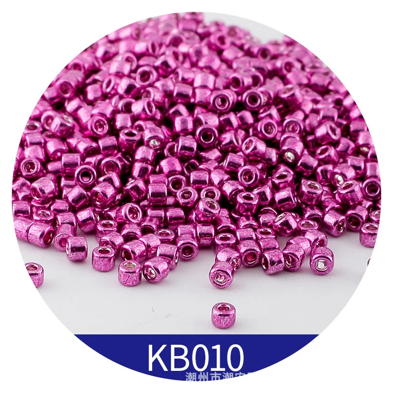 365pcs 2mm Japanese Metallic Bronze Cylindrical Glass Beads 10/0 Loose Spacer Seed Beads for Needlework Jewelry Making Sewing