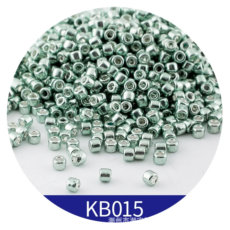 365pcs 2mm Japanese Metallic Bronze Cylindrical Glass Beads 10/0 Loose Spacer Seed Beads for Needlework Jewelry Making Sewing