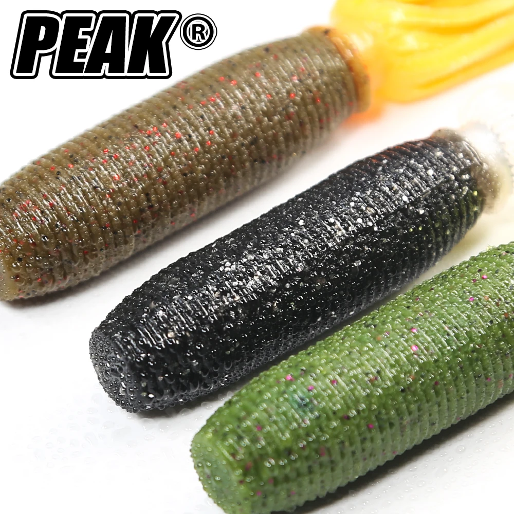 PEAK 90mm Rock Viber Shad Rock Shiner Sea Soft Baits Pesca Artificial Silicone Isca Fishing Lures