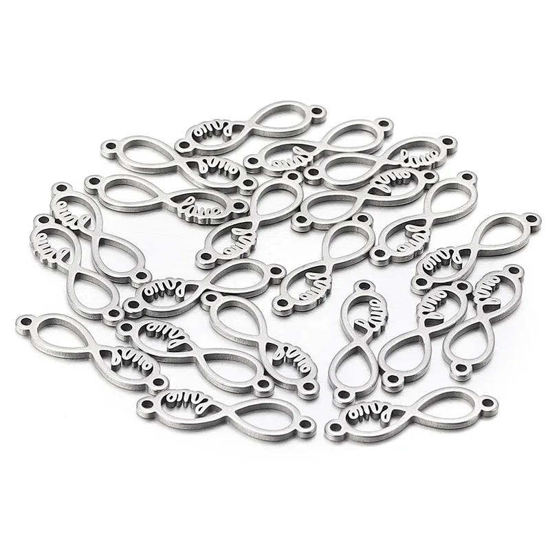 10pcs Stainless Steel Styles Charms Ornamen Charm Pendants for Necklace Bracelet Earring Diy Jewelry Handmade Craft Accessories