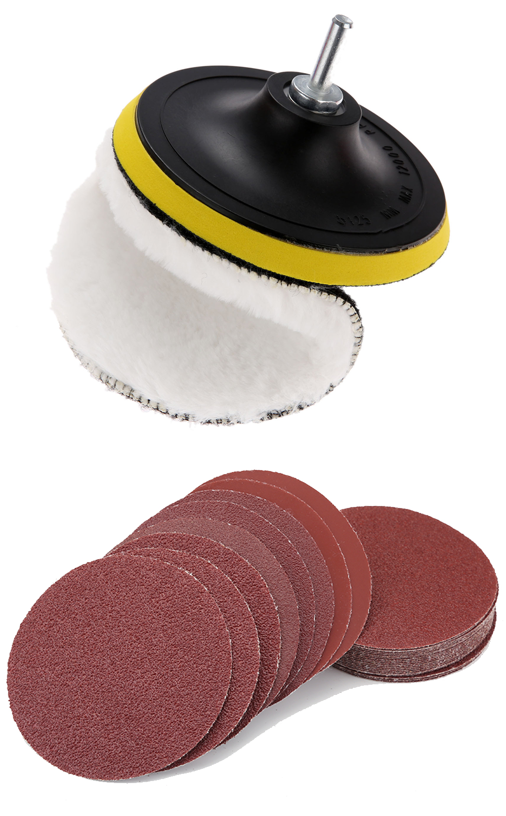 Headlight Restoration Kit Car Detailing Washing Cleaning Renovation Tools Sandpaper Waxing Sponge Polishing Pad Sanding Disc