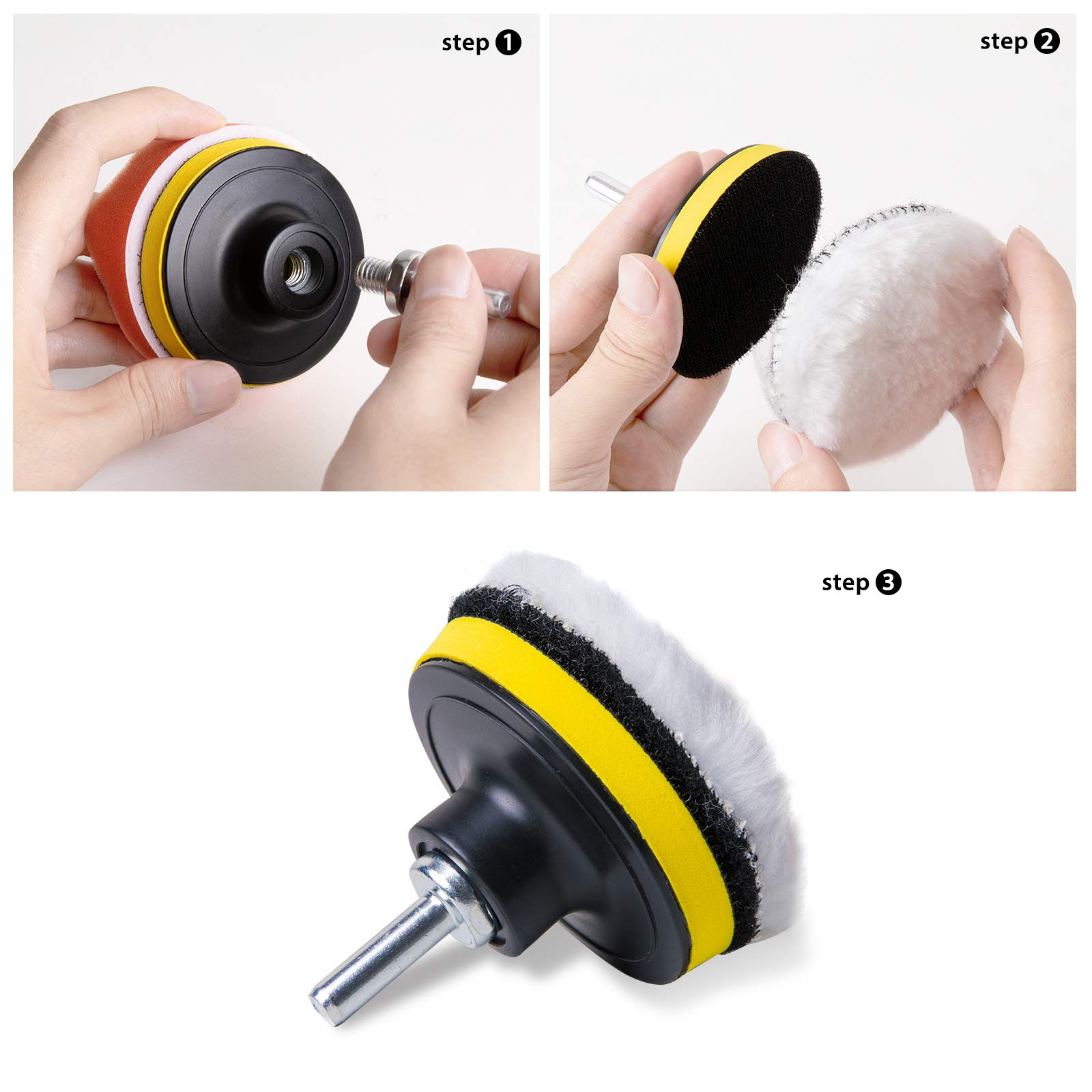 Headlight Restoration Kit Car Detailing Washing Cleaning Renovation Tools Sandpaper Waxing Sponge Polishing Pad Sanding Disc
