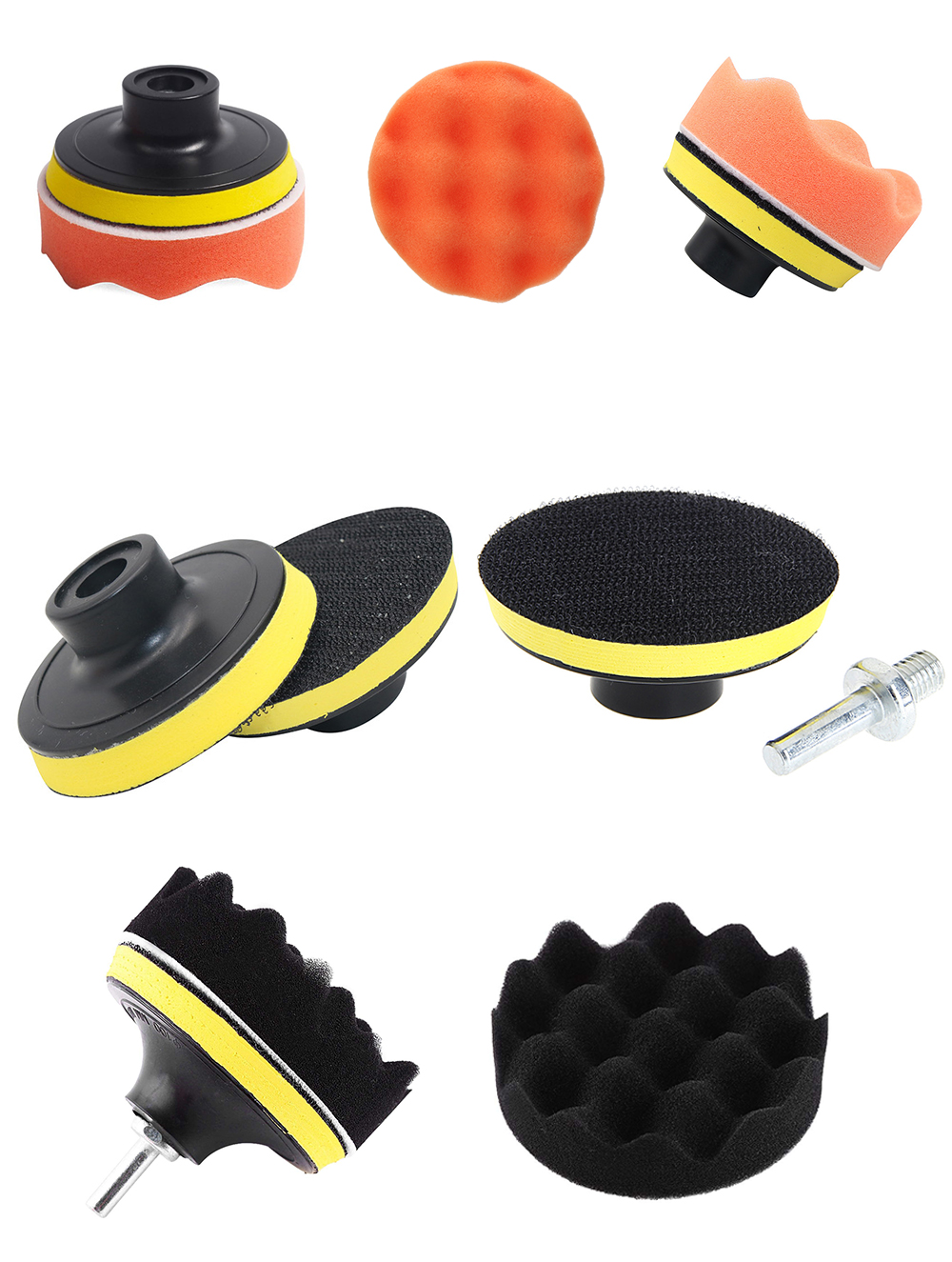 Headlight Restoration Kit Car Detailing Washing Cleaning Renovation Tools Sandpaper Waxing Sponge Polishing Pad Sanding Disc