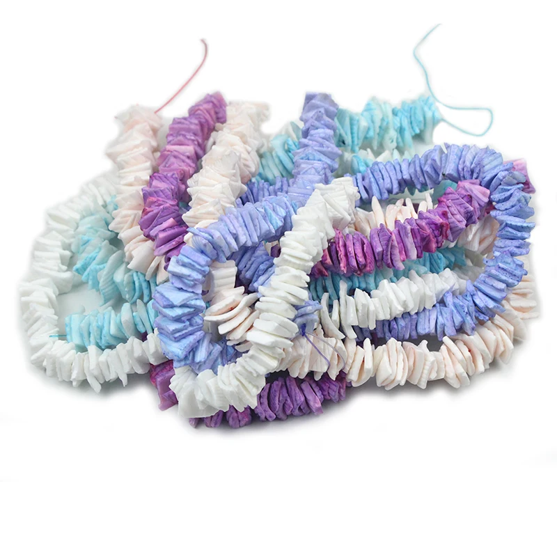 Irregular Perforated Purple White Blue DIY Fragments Natural Sea Shell Glitter Art Decoration Powder Bracelet Necklace Earrings
