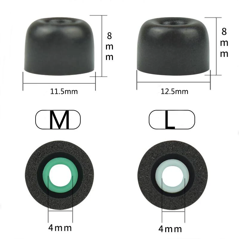 Memory Foam Earphones Ear Pads Case For Sony Wf-1000xm3 Wf-1000xm4 In-Ear Covers Earbud Tips Ear Caps Eartips Cushion