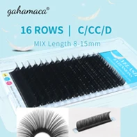 GAHAMACA Acrylic Lashes Holder Pad Individual Eyelash Tablet Palette Eyelash Pad Lash Extension Glue Pallet Holder Card