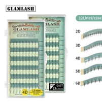 GAHAMACA Acrylic Lashes Holder Pad Individual Eyelash Tablet Palette Eyelash Pad Lash Extension Glue Pallet Holder Card