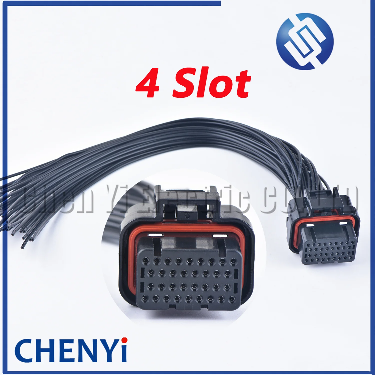 34 Pin Female or male Auto ECU Connector PCB Harness Plug With 30cm or 200cm Wires 4-1437290-1 2389578-1 2389578-2 4-1437290-0