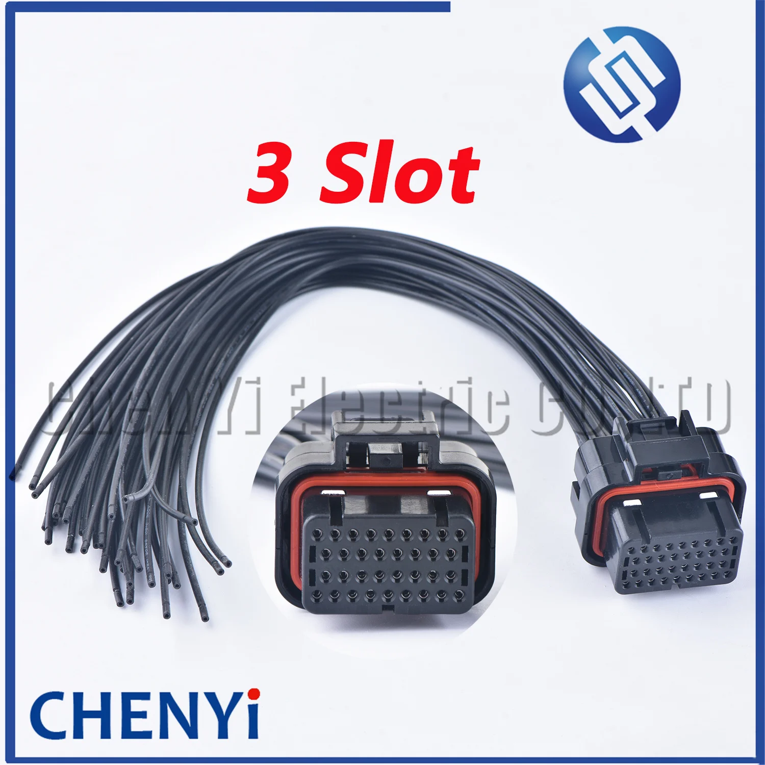 34 Pin Female or male Auto ECU Connector PCB Harness Plug With 30cm or 200cm Wires 4-1437290-1 2389578-1 2389578-2 4-1437290-0