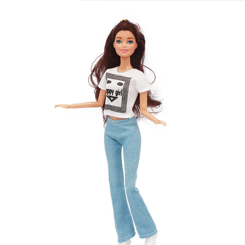 30cm Doll Full Set with Clothes and Shoes Famale Doll with Clothes Suit Accessories Girls Play House Dress Up Toy