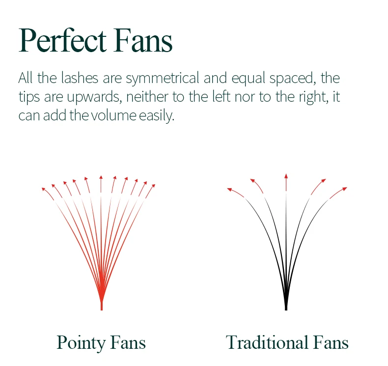 SongLashes 6D 0.07 Thickness Rainbow Promade Volume Fans 500 Colorful Loose Fans Pointed Base Eyelashes Extension