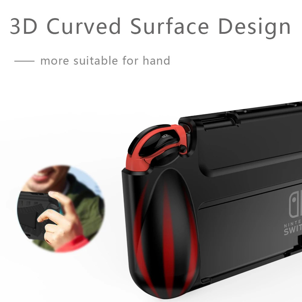Shockproof TPU Case For Nintendo Switch OLED Silicone Back Cover Switch OLED NS OLED Gaming Protective Shell
