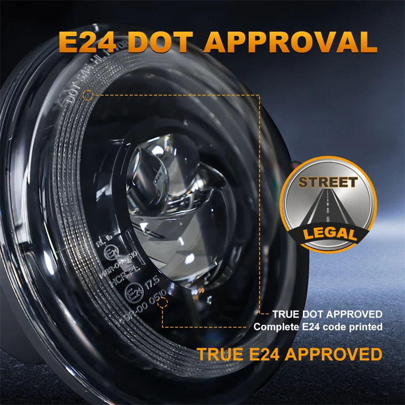 7 Inch LED Headlights Filed 4x4 Turn Signal Round HeadLight for Land Rover Defender Lada Niva 4X4 Uaz Hunter Mazda Miata MX5