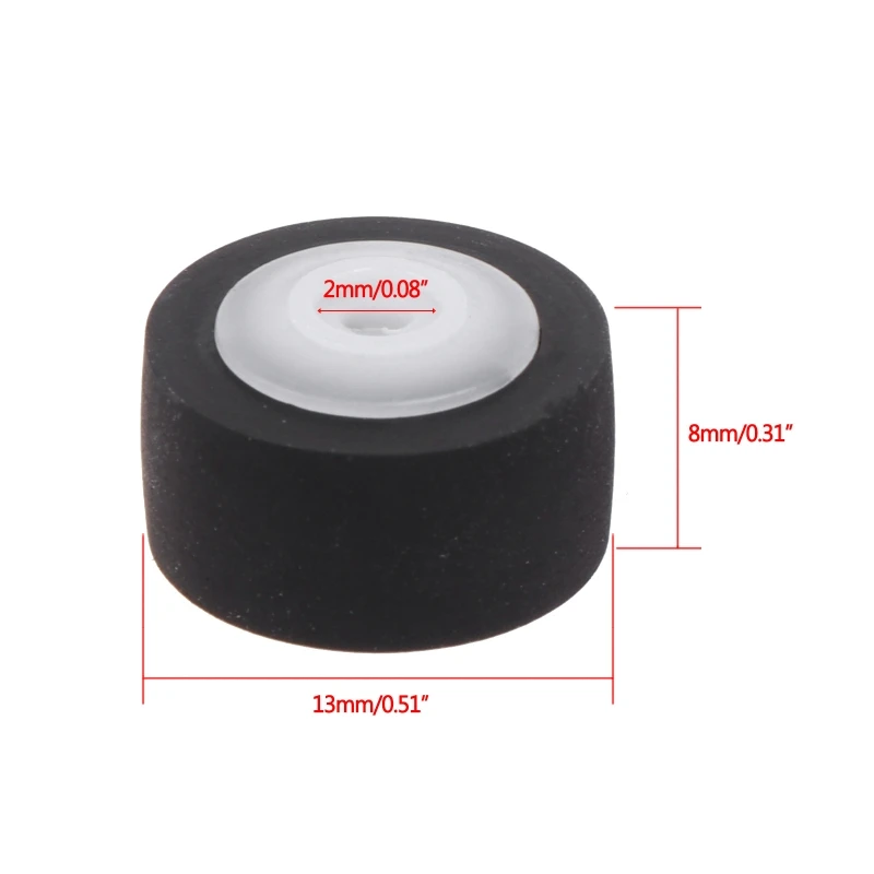 5pcs 13x8x2mm Car Press Belt Cartridge Radio Tape Recorder Movement Rubber Pinch Roller Stereo Cassette Deck Wheel