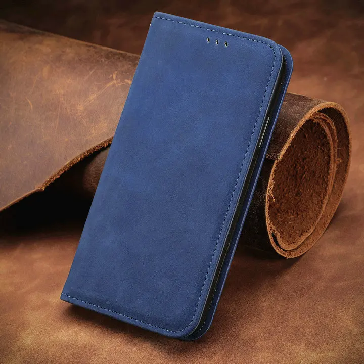 Strong Magnetic Leather Case For Motorola Moto G85 G75 G15 G05 G55 G54 G84 Edge 50 Neo 40 Pro Wallet Cards Solt Flip Book Cover