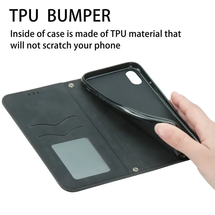 Strong Magnetic Leather Case For Motorola Moto G85 G75 G15 G05 G55 G54 G84 Edge 50 Neo 40 Pro Wallet Cards Solt Flip Book Cover