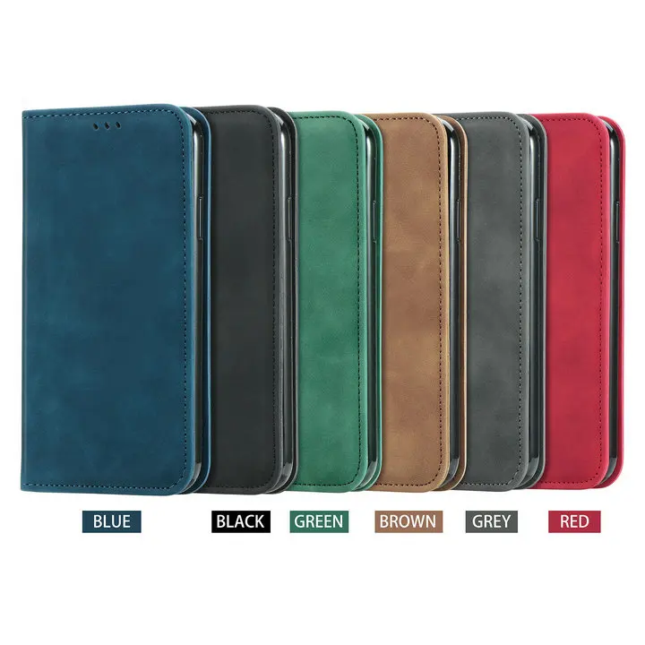 Strong Magnetic Leather Case For Motorola Moto G85 G75 G15 G05 G55 G54 G84 Edge 50 Neo 40 Pro Wallet Cards Solt Flip Book Cover