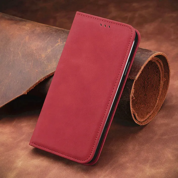 Strong Magnetic Leather Case For Motorola Moto G85 G75 G15 G05 G55 G54 G84 Edge 50 Neo 40 Pro Wallet Cards Solt Flip Book Cover