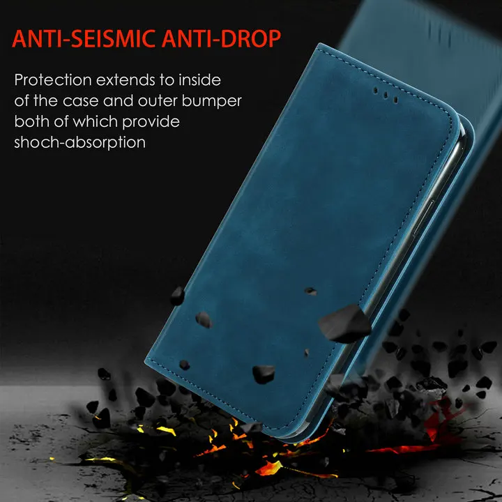 Strong Magnetic Leather Case For Motorola Moto G85 G75 G15 G05 G55 G54 G84 Edge 50 Neo 40 Pro Wallet Cards Solt Flip Book Cover
