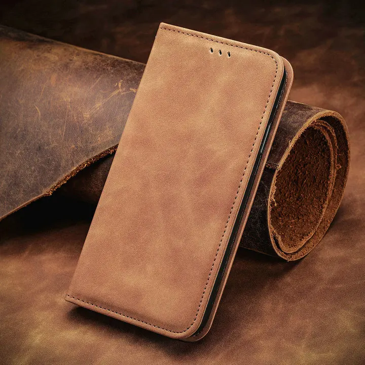 Strong Magnetic Leather Case For Motorola Moto G85 G75 G15 G05 G55 G54 G84 Edge 50 Neo 40 Pro Wallet Cards Solt Flip Book Cover