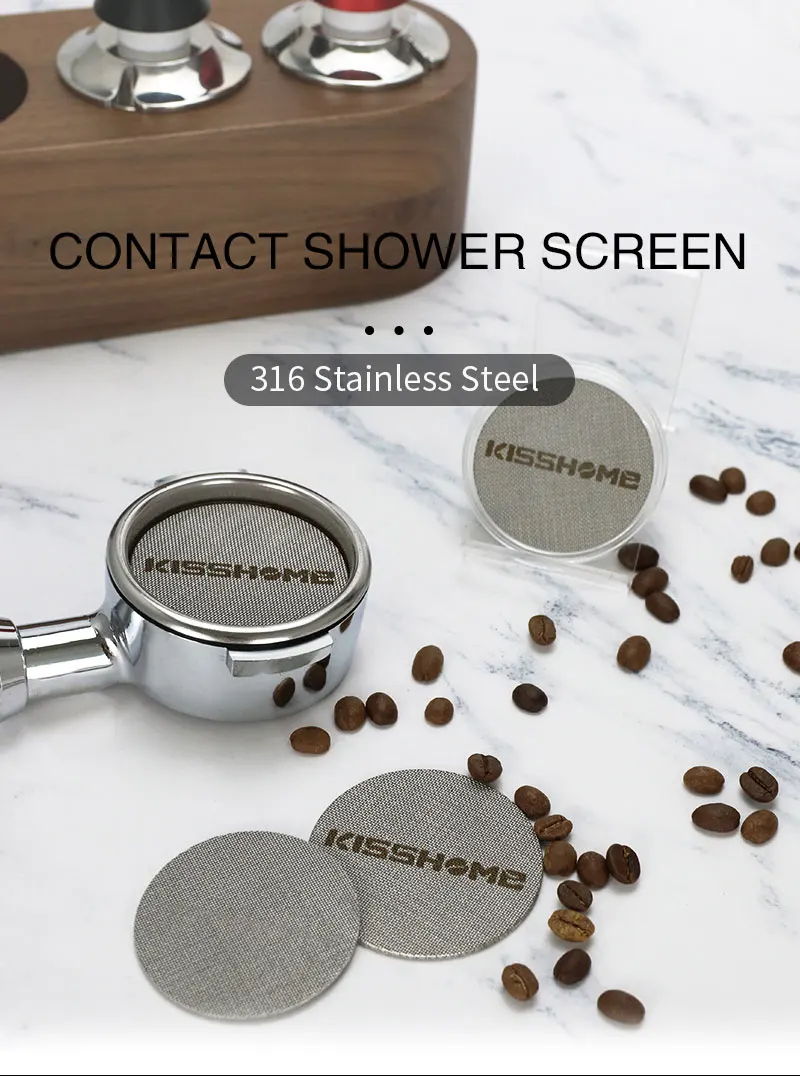 KISSHOME Espresso Puck Screen 51mm 53.5mm 58.5mm 57.3mm Filter Mesh Portafilter Barista Tools Coffee Machine Accessories