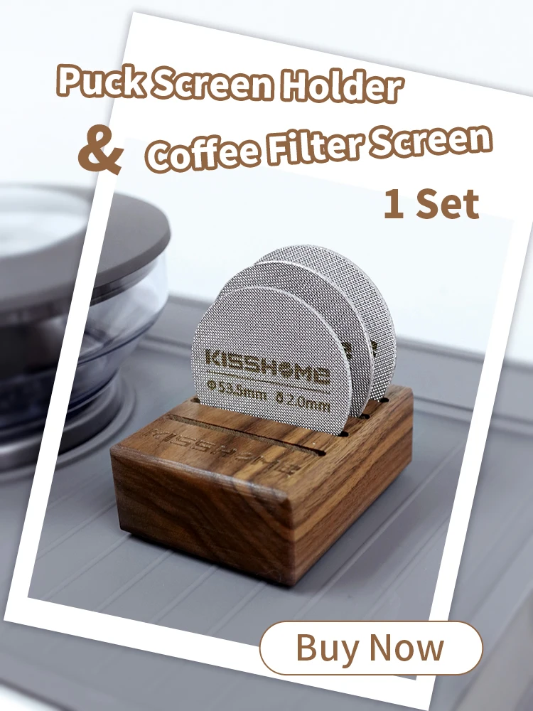 KISSHOME Espresso Puck Screen 51mm 53.5mm 58.5mm 57.3mm Filter Mesh Portafilter Barista Tools Coffee Machine Accessories