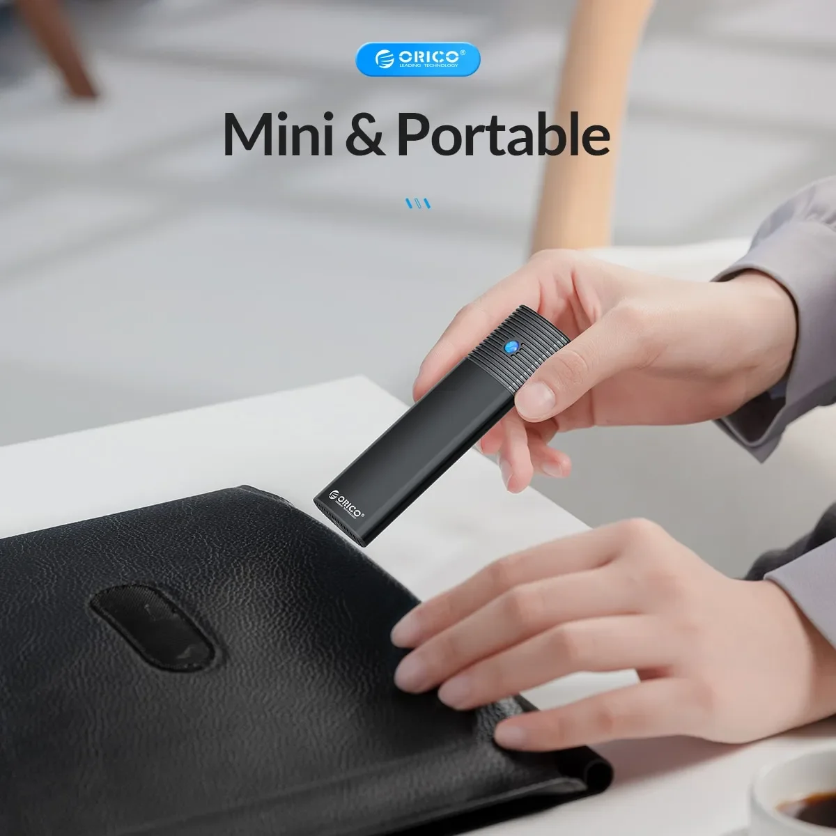 ORICO M2 SSD Enclosure NVMe NGFF 10Gbps PCIe M.2 SSD Case Portable USB C 3.2Gen2 Tool Free External Adapter with Metal Heat Sink