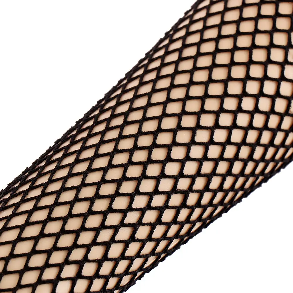 1 Pair Sexy Women Party Neon Fishnet Fingerless Long Gloves Sun Protection Sleeves Mesh Lace Thin Gloves Summer Arm Warmer